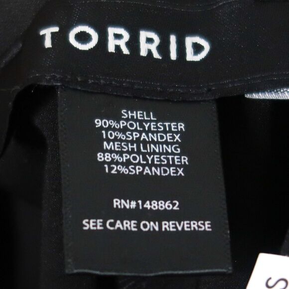Torrid Womens High Rise Pant Plus Size 3 Short Black Skinny Crepe Office Career - Picture 3 of 7